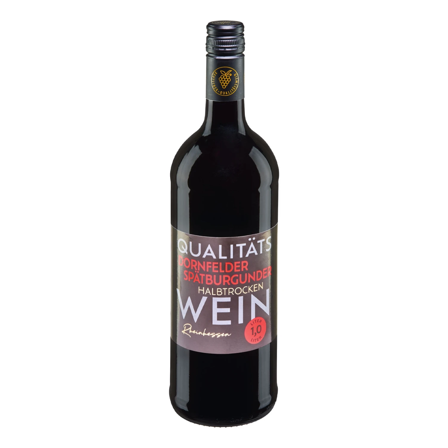 Dornfelder Spätburgunder Qualitätswein Halbtrocken 12,5 % Vol 1 Liter 1 Dornfelder Spätburgunder Qualitätswein Halbtrocken 12,5 % Vol 1 Liter