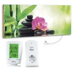 Marmony 800W Infrarot-Heizung Motiv "Relax 2" Mit Thermostat MTC-40