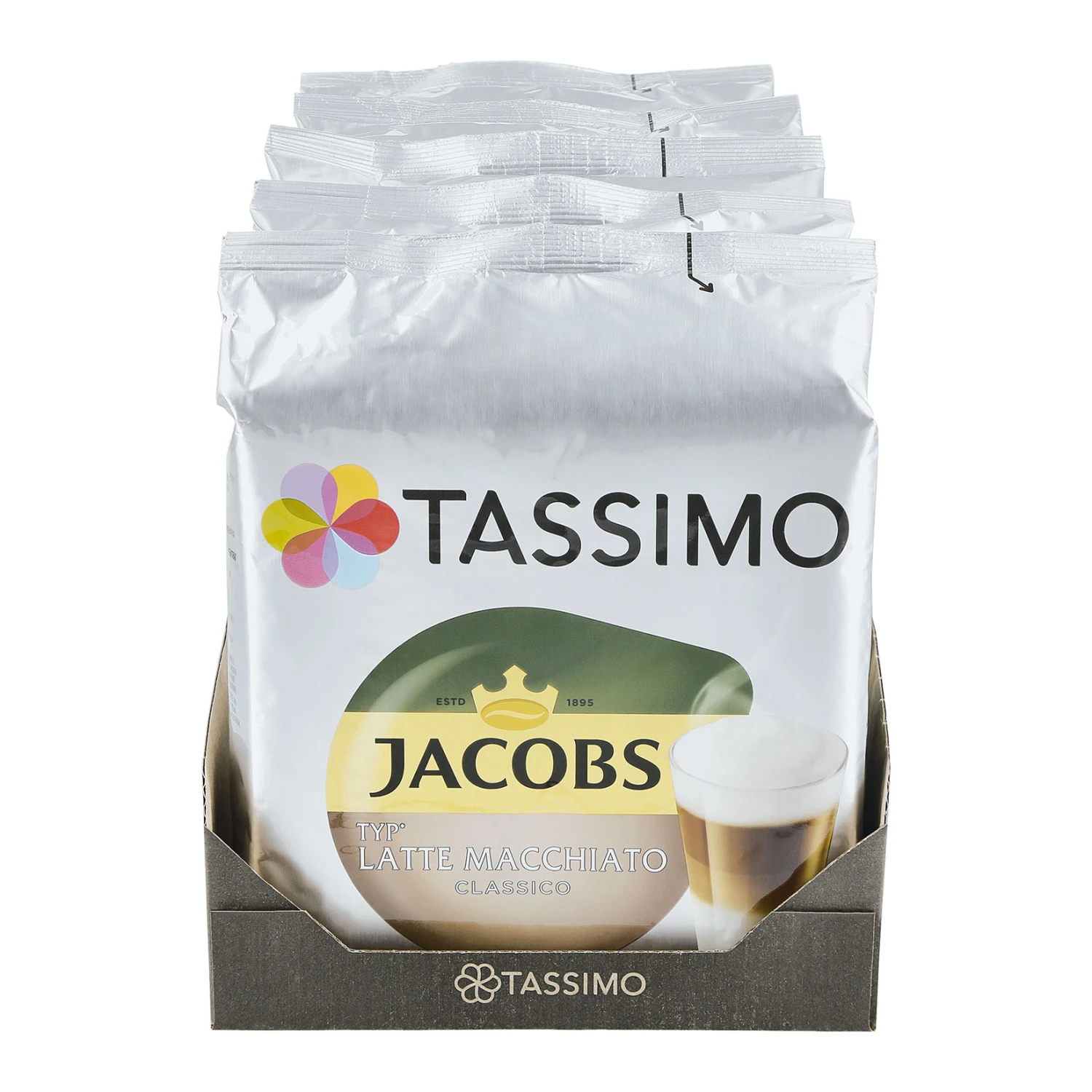 Jacobs Tassimo Latte Macchiato 16 Kapseln 264 G, 5er Pack 1 Jacobs Tassimo Latte Macchiato 16 Kapseln 264 G, 5er Pack