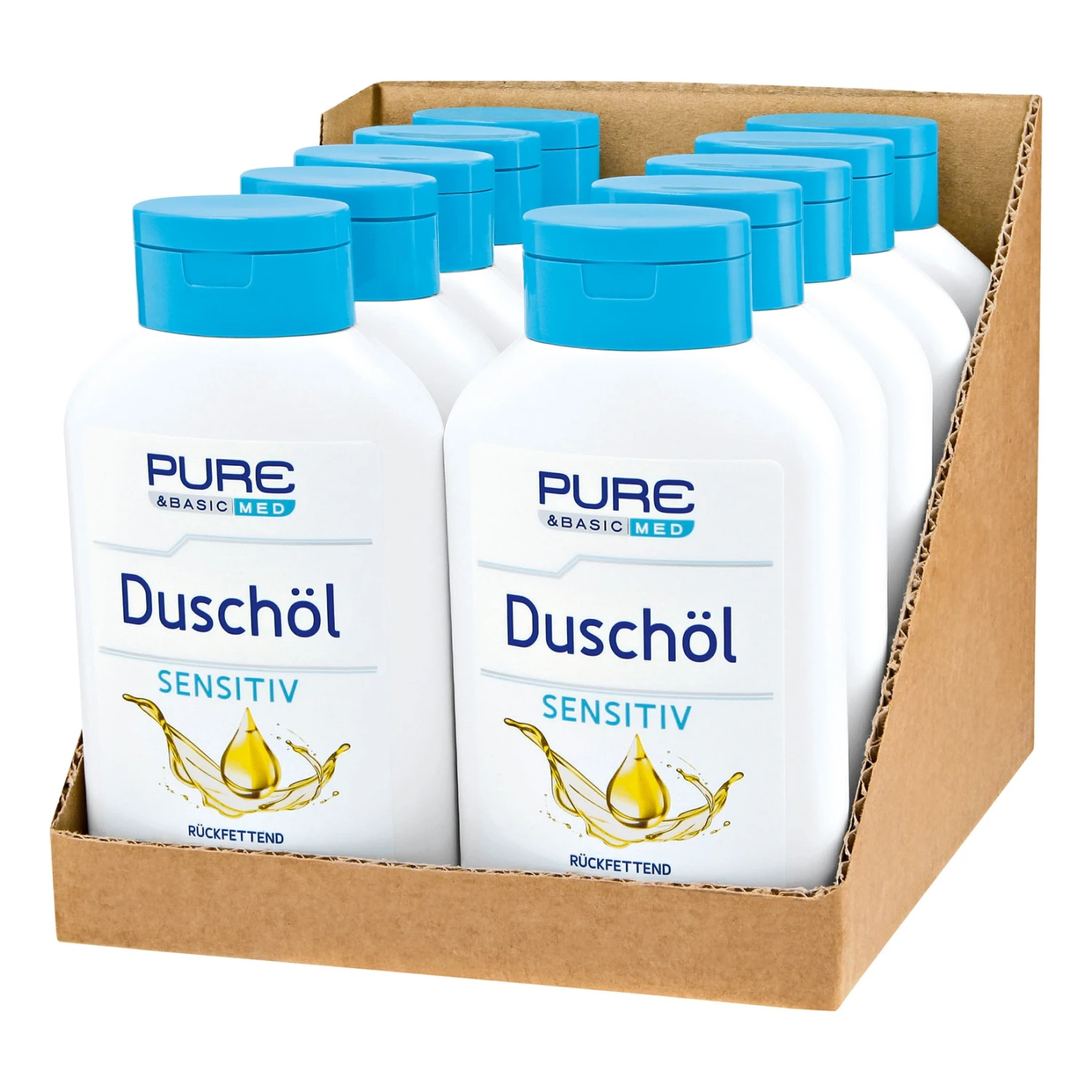 Pure & Basic Med Duschöl Sensitiv 300 Ml, 10er Pack 1 Pure & Basic Med Duschöl Sensitiv 300 Ml, 10er Pack
