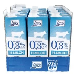 Gutes Land H-Milch 0,3% 1 Liter, 12er Pack