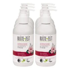 BLÜTE-ZEIT Flüssigseife Bio Lotusblüte & Wakame 300 Ml, 6er Pack