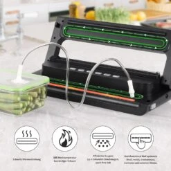 Zoomyo Vakuumierer Advanced, Starter-Set Zum Vakuumieren Mit Vakuumbeutel, Vakuumierrolle, Adapter, Schlauch 11 Zoomyo Vakuumierer Advanced, Starter-Set Zum Vakuumieren Mit Vakuumbeutel, Vakuumierrolle, Adapter, Schlauch -All Mark Store 2354445000 prod 006