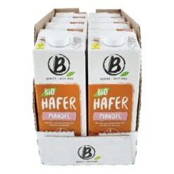 Berief Bio Hafer Mandel Drink 1 Liter, 8er Pack