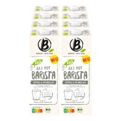 Berief Bio Barista Drink 3,8% Fett - Cremig & Pflanzlich 1 Liter, 8er Pack