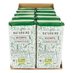 NATURKIND Bio Weizenmehl Type 550 1 Kg, 10er Pack