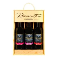Geschenkholzkiste Rotwein Trio 11,0 - 13,0 % Vol 3 X 0,75 Liter