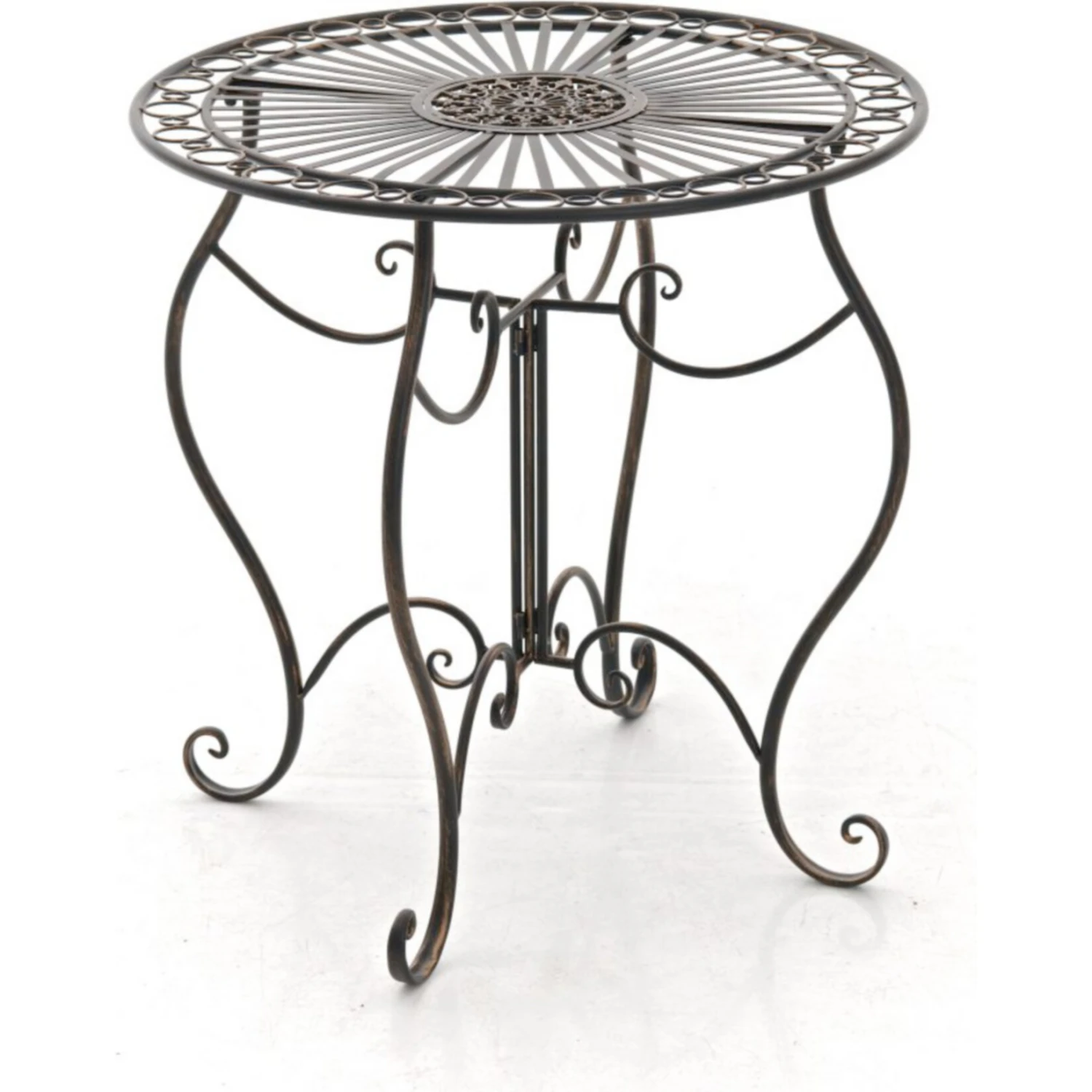 CLP Garten-Sitzgruppe Aldeano Aus Eisen I Pflegeleichtes Gartenmöbel-Set: 2 X Klappstuhl Und 1 X Tisch 6 CLP Garten-Sitzgruppe Aldeano Aus Eisen I Pflegeleichtes Gartenmöbel-Set: 2 X Klappstuhl Und 1 X Tisch – Bild 6