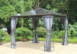 Grasekamp Hardtop Pavillon Limone 3x3m Inkl. Seitenteile Doppelstegplatten Hohlkammer Polycarbonat -All Mark Store 8600280600 48745 prod 003