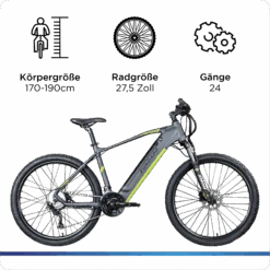 Zündapp Z808 E-Mountainbike Für Damen Und Herren Ab 170 Cm E Bike 27,5 Zoll EMTB Hardtail Pedelec Fahrrad Elektrofahrrad -All Mark Store 8600290900 29294 prod 003
