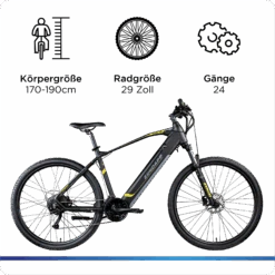Zündapp Z808 E Bike Für Damen Und Herren Ab 170 Cm Mountainbike 29 Zoll E MTB Hardtail Pedelec Fahrrad Elektrofahrrad 27 Gänge Elektrobike -All Mark Store 8600290900 31238 prod 003