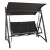 DEGAMO Hollywoodschaukel DALLAS 3-sitzer Aluminium, Schwarz/grau