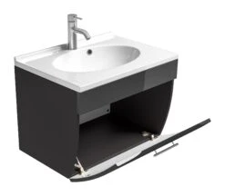 Posseik Waschplatz Salona Anthrazit Waschtisch Inkl. Mineralguss-Waschbecken -All Mark Store 8600335800 13227 prod 004