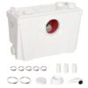 HOMCOM Abwasserpumpe Für WC & Dusche Weiß 40 X 29 X 28 Cm Cm (LxBxH) | Kleinhebeanlage Hebeanlage Schmutzwasserpumpe