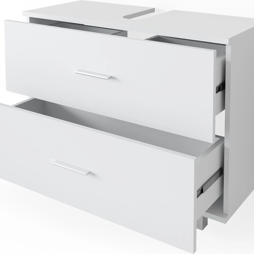 VICCO Waschbeckenunterschrank ILIAS Weiß Schublade Unterschrank Badezimmer 6 VICCO Waschbeckenunterschrank ILIAS Weiß Schublade Unterschrank Badezimmer – Bild 6