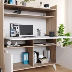 Vicco Schreibtisch Arbeitstisch Computertisch Berdi Weiß/Sonoma Schranktisch -All Mark Store 8600343700 36748 prod 005