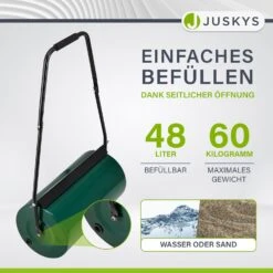 Juskys Garten Rasenwalze Fritz Aus Metall Befüllbar Mit 48L Wasser / Sand – Inkl. Schmutzabweiser -All Mark Store 8600348200 51684837 prod 006