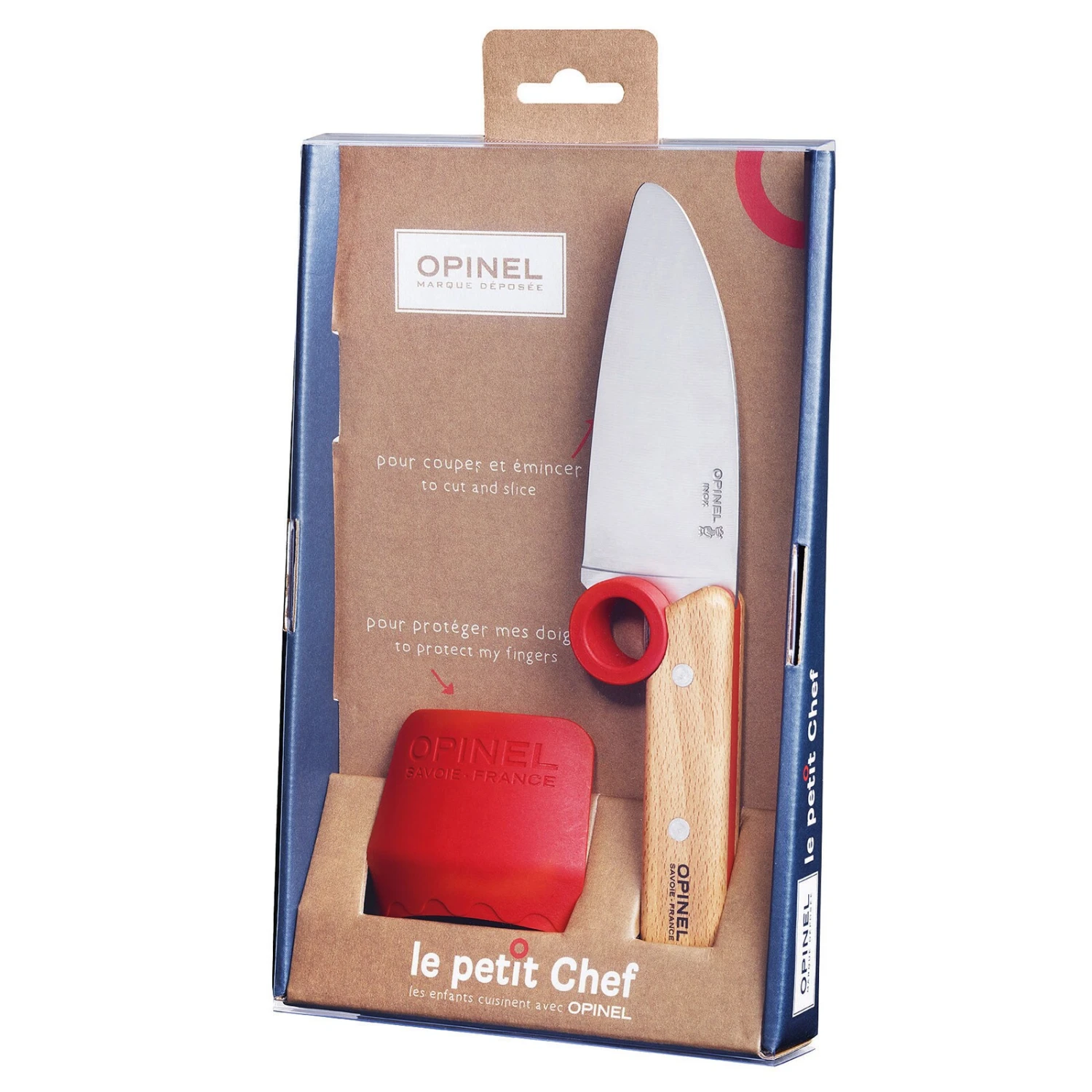 OPINEL Kinder Messer Set Le Petit Chef 2tlg - Kochmesser Küche Fingerschutz Holz 4 OPINEL Kinder Messer Set Le Petit Chef 2tlg - Kochmesser Küche Fingerschutz Holz – Bild 4