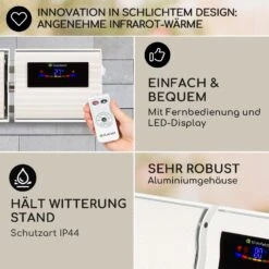 Cosmic Beam Smart 24 Infrarot-Heizstrahler 2400W App-Steuerung Fernbedienung 10 Cosmic Beam Smart 24 Infrarot-Heizstrahler 2400W App-Steuerung Fernbedienung -All Mark Store 8600359300 12879 prod 005