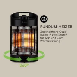 Heat Guru 360 Mini Infrarot-Heizstrahler 700/350W Oszillation 9 Heat Guru 360 Mini Infrarot-Heizstrahler 700/350W Oszillation -All Mark Store 8600359300 12990 prod 004