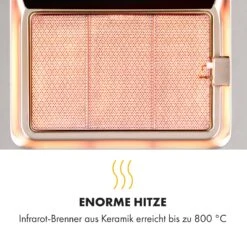 Crossfire Vertikaler Gasgrill 800°C Infrarot-Brenner 12.000 BTU Silber -All Mark Store 8600359300 4959 prod 005