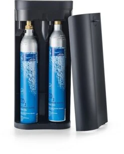 SODAPOP Wassersprudler Harold, Silber/weiß, 2x Glaskaraffen, 1x PET Flasche, CO2 Zylinder -All Mark Store 8600364500 M806723 prod 003