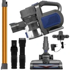 KESSER® 2in1 Zyklon Akku Staubsauger Handstaubsauger | Beutel- Kabelloser | Betriebszeit Bis 55 Min | Elektrobürste | Lithium-Ionen Akku | Decken- Bodenreinigung, | Wandhalterung | -All Mark Store 8600364700 19495 prod 003