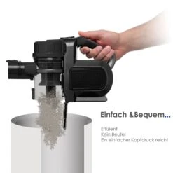 KESSER® 2in1 Zyklon Akku Staubsauger Handstaubsauger | Beutel- Kabelloser | Betriebszeit Bis 55 Min | Elektrobürste | Lithium-Ionen Akku | Decken- Bodenreinigung, | Wandhalterung | -All Mark Store 8600364700 19495 prod 005
