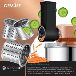 KESSER® 3 In 1 Universal Küchenmaschine K-KM 3000 Mit Fleischwolf Knetmaschine Multifuntionale Rührmaschine 5,5L Schüssel Mit 3 Rührwerkzeuge 1,5L Entsafter Wurst Set Pasta & Plätzchenformen 9 KESSER® 3 In 1 Universal Küchenmaschine K-KM 3000 Mit Fleischwolf Knetmaschine Multifuntionale Rührmaschine 5,5L Schüssel Mit 3 Rührwerkzeuge 1,5L Entsafter Wurst Set Pasta & Plätzchenformen -All Mark Store 8600364700 22474 prod 004