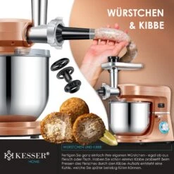 KESSER® 3 In 1 Universal Küchenmaschine K-KM 3000 Mit Fleischwolf Knetmaschine Multifuntionale Rührmaschine 5,5L Schüssel Mit 3 Rührwerkzeuge 1,5L Entsafter Wurst Set Pasta & Plätzchenformen 11 KESSER® 3 In 1 Universal Küchenmaschine K-KM 3000 Mit Fleischwolf Knetmaschine Multifuntionale Rührmaschine 5,5L Schüssel Mit 3 Rührwerkzeuge 1,5L Entsafter Wurst Set Pasta & Plätzchenformen -All Mark Store 8600364700 22474 prod 006