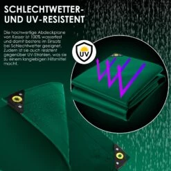 KESSER® Premium Abdeckplane Mit Ösen, 650 G/m² PVC Wasserdicht & Reißfest - Hochwertige Plane Universell Für LKW, Pool, Holz Gartenmöbel - Abdeckung, Schutzplane, Gewebeplane -All Mark Store 8600364700 22735 prod 004