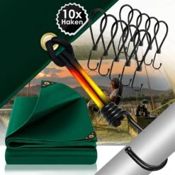 KESSER® Premium Abdeckplane Mit Ösen, 650 G/m² PVC Wasserdicht & Reißfest - Hochwertige Plane Universell Für LKW, Pool, Holz Gartenmöbel - Abdeckung, Schutzplane, Gewebeplane -All Mark Store 8600364700 22735 prod 006