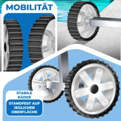KESSER® Pool Aufroller Premium Aufrollsystem 3m - 5,70m | Mit Rädern | Für Solarplane | Mobiles Aufrollvorrichtung Für Poolplane & Abdeckung | Inkl. Bänder | Witterungsbeständiges Material -All Mark Store 8600364700 23437 prod 006