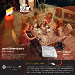 KESSER® Gasheizer Heizstrahler Gas Aufsatz Strahler Inkl. Piezo Zündung Schlauch & Regler Flaschenhalterung Gasheizstrahler Aufsatzheizstrahler Betrieben Mit Propan - Gas Für 5 Kg Oder 11 Kg Flaschen -All Mark Store 8600364700 24372 prod 004