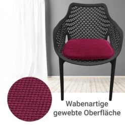 Komfortable & Praktische Gel-Kissen 40x40 - Stuhlkissen Mit Modernem Memory-Schaumstoff - Gepolsterte Sitzkissen Out- Und Indoor Gartenkissen Stuhlauflage Rutschfest -All Mark Store 8600366200 11933 prod 005