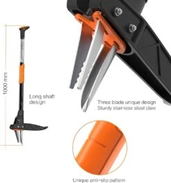 TACKLIFE GSW1A, Stehender Jäter, Verdickter Edelstahl Mit 3 Krallen Und Hochfesten Pedalen, Automatisches Federrücklaufgerät, Effizienter Jäter -All Mark Store 8600367000 2365 prod 003