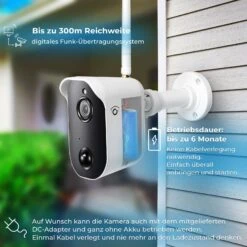 LUVISION Akku Funk Video Überwachungssystem Mit Batterie PIR Mikrofon Gegensprechfunktion Solar Flutlicht Kompatibel -All Mark Store 8600367700 2221 prod 005